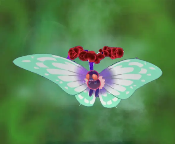 Background Gigantamax Butterfree Legit Battle Ready 6IVs In-game Delivery Pkm Go